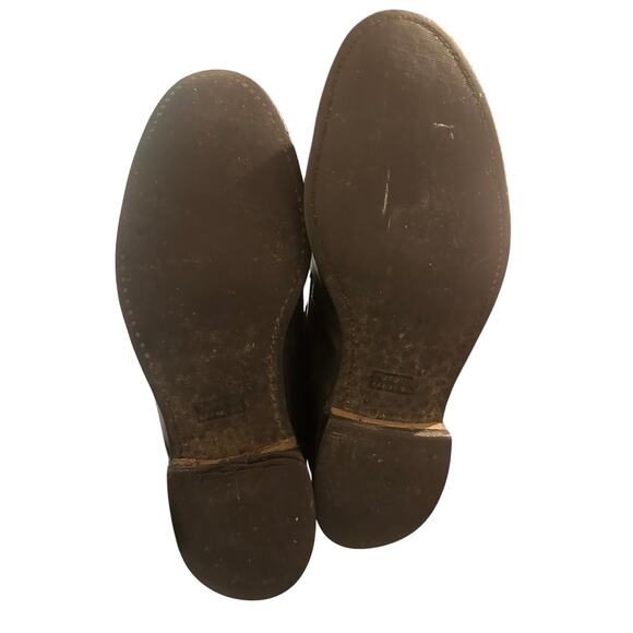 Vintage Oil Resistant Men's Black Leather Tassel Loafers Size 8D - Picture 9 of 10